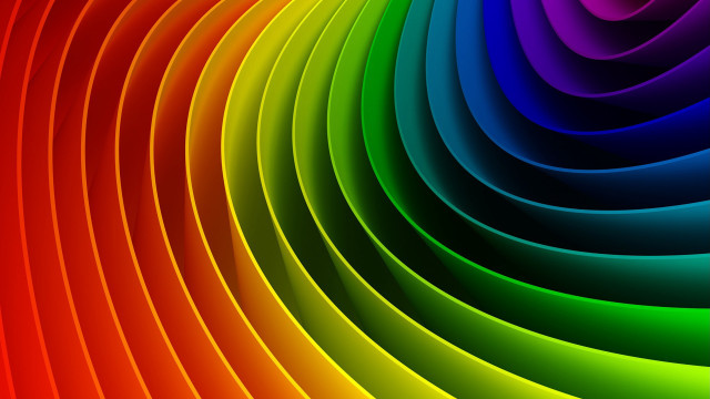 Rainbow spiral background white border free wallpaper for desktop - medium preview image
