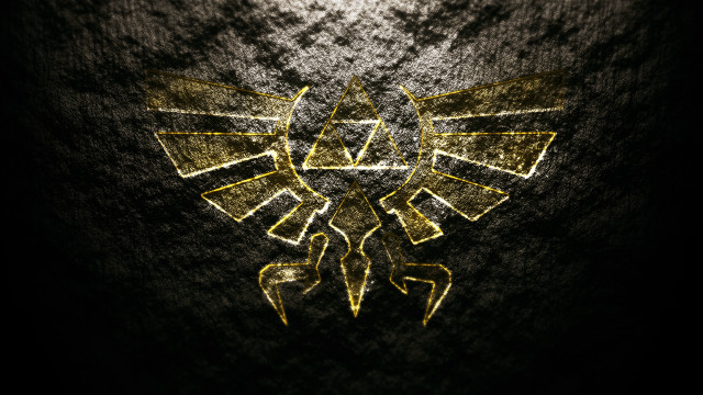Dark background gold emblem black free wallpaper for desktop - medium preview image