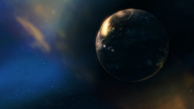 Planet star blue sky starfog free wallpaper for desktop - medium preview image