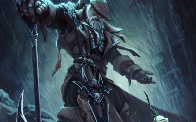 Brom suit sword dog fantasy free wallpaper for desktop - medium preview image