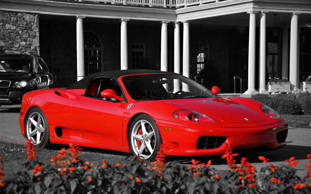 Red sports car neoclassic bernardo free wallpaper for desktop - medium preview image