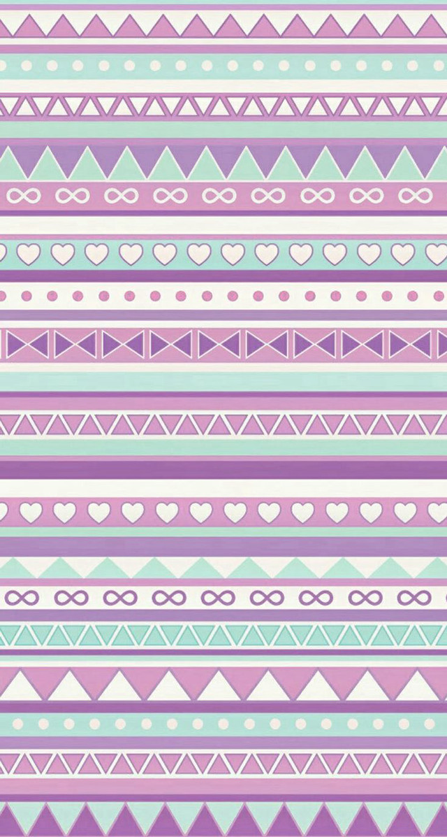 Hearts lines pattern purple background #2 free wallpaper for mobile - medium preview image