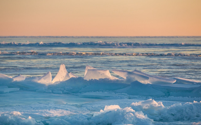 Large ice water sky dock free wallpaper for desktop - medium preview image