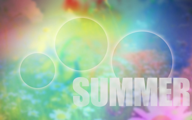 Blurry flower field summer vibrancy free wallpaper for desktop - medium preview image