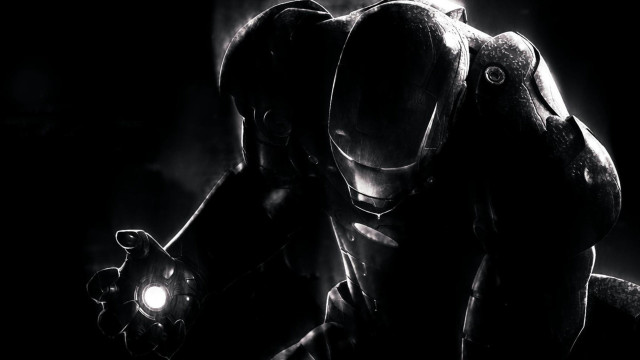 Man suit light dark flashlight free wallpaper for desktop - medium preview image