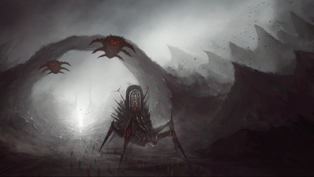 Giant spider cave eldritch moon free wallpaper for desktop - medium preview image