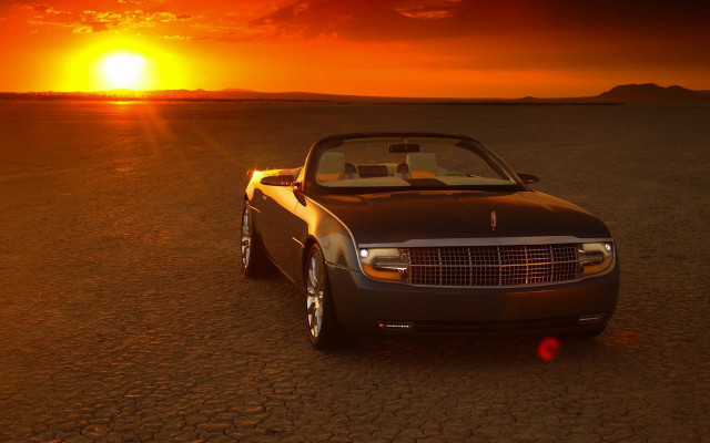 Desert sunset car redball mountain free wallpaper for desktop - medium preview image