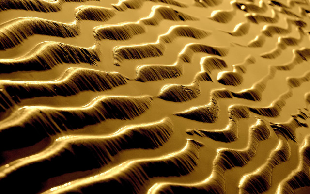 Wave pattern sand water droplets free wallpaper for desktop - medium preview image