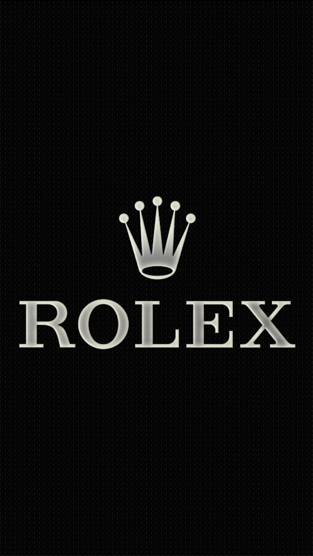 Rolex logo black background crown free wallpaper for mobile - medium preview image
