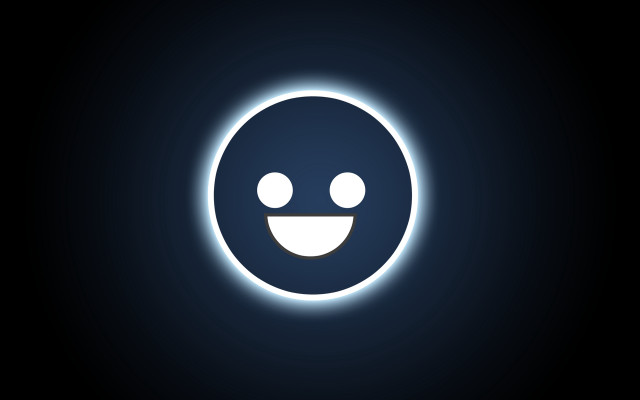 Smiley light dark purism screenshot free wallpaper for desktop - medium preview image