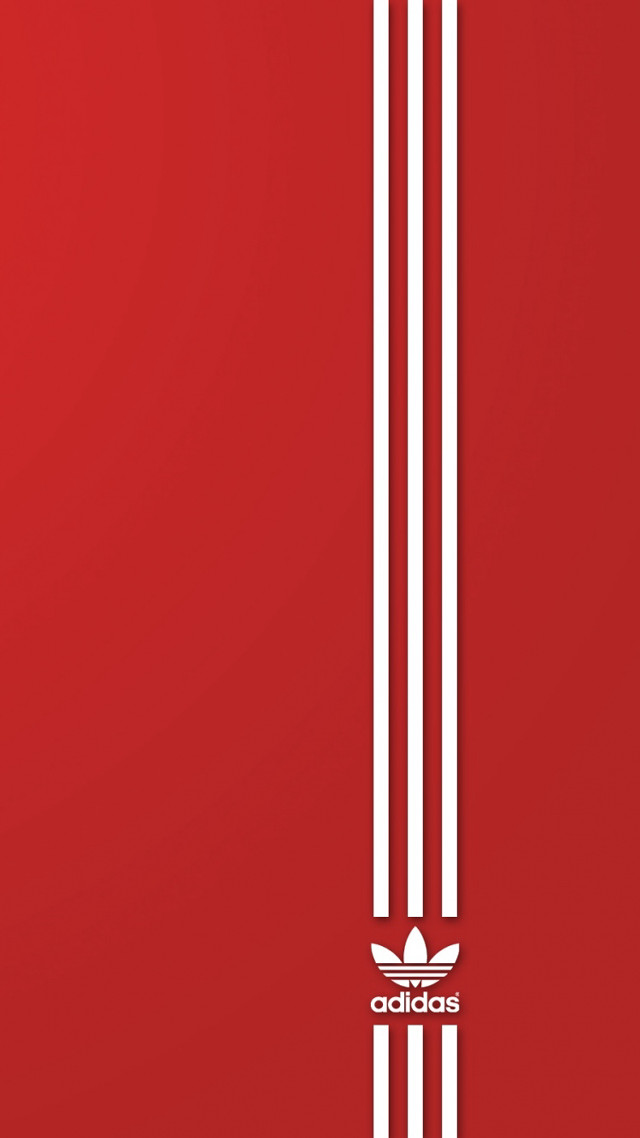 Red adidas wallpaper white stripes free wallpaper for mobile - medium preview image