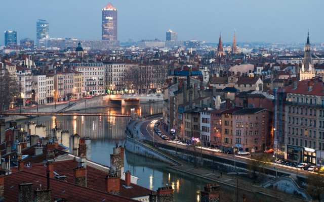 City bridge river night lights #9 free wallpaper for desktop - medium preview image