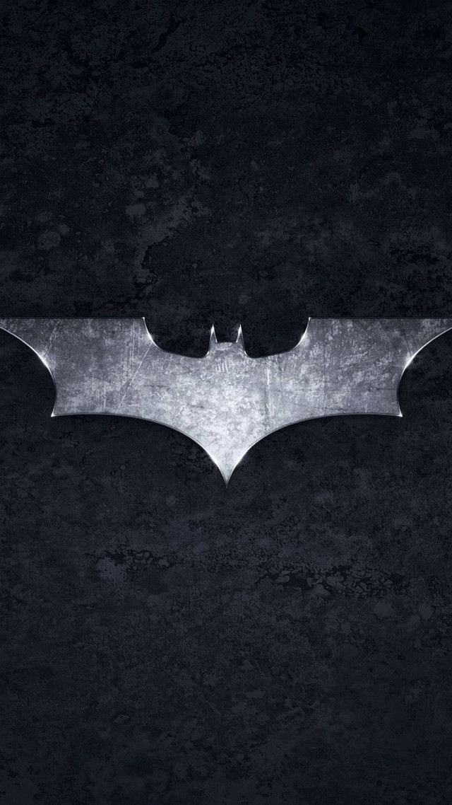 Batman logo black background white #2 free wallpaper for mobile - medium preview image