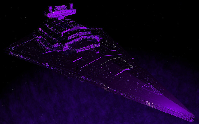 Purple aircraft holography synthwave moon free wallpaper for desktop - medium preview image