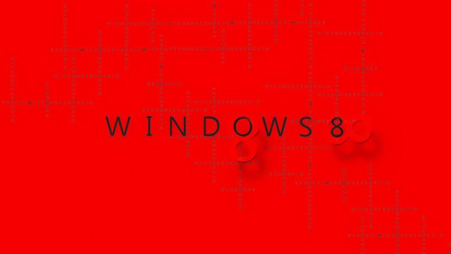 Red windows8 bauhaus promotional computer free wallpaper for desktop - medium preview image