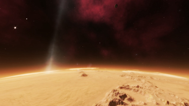 Distant object bright light space free wallpaper for desktop - medium preview image