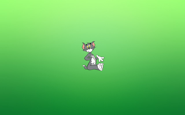 Cat jumping paws closed green free wallpaper for desktop - medium preview image