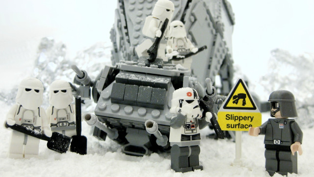 Lego snow stormtroopers slipperysurface military free wallpaper for desktop - medium preview image
