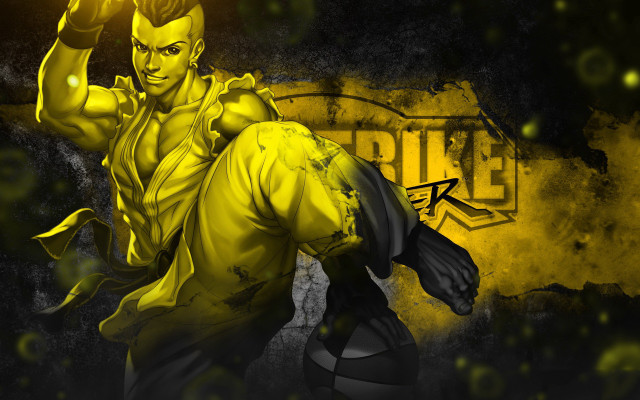 Yellow male basketball shock art free wallpaper for desktop - medium preview image