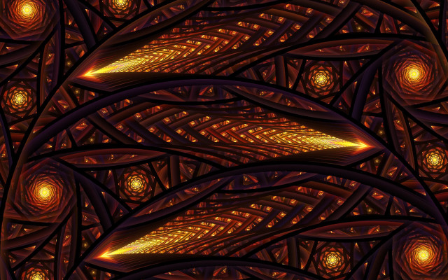 Glowing spiral fractals magic eyes free wallpaper for desktop - medium preview image