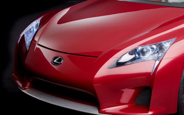 Red sports car closeup black free wallpaper for desktop - medium preview image