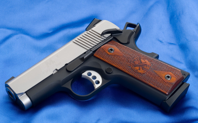 Gun wooden metal blue black free wallpaper for desktop - medium preview image