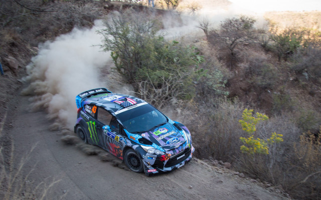 Rally car dirt road smoke free wallpaper for desktop - medium preview image