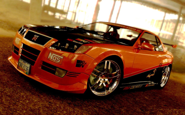 Red sports car garage windows #2 free wallpaper for desktop - medium preview image