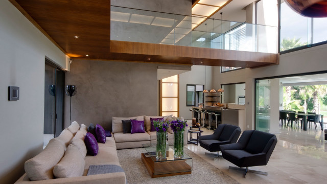 Living room couch staircase open free wallpaper for desktop - medium preview image