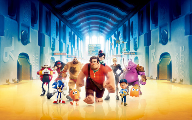 Animated characters hallway disney poster free wallpaper for desktop - medium preview image