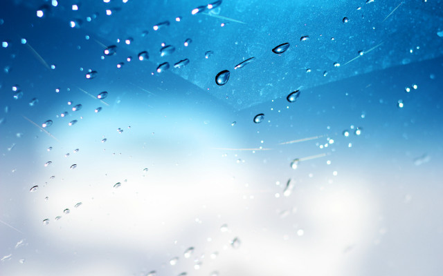 Rainy window clouds blue sky #2 free wallpaper for desktop - medium preview image