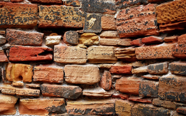 Brick wall hole textures burri free wallpaper for desktop - medium preview image