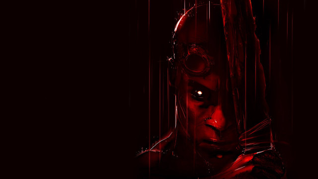 Man knife bloody face red free wallpaper for desktop - medium preview image