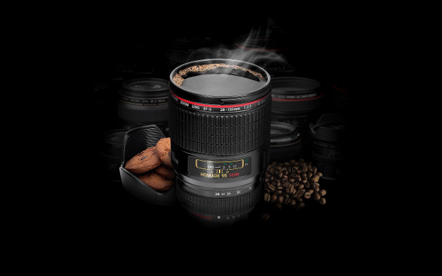 Coffee cup steam stack beans free wallpaper for desktop - medium preview image