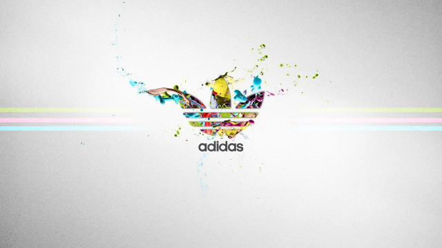 Adidas colorful logo multicolored stripe free wallpaper for desktop - medium preview image