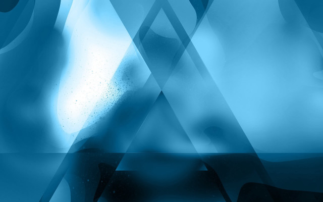 Blue triangle abstract face geometric free wallpaper for desktop - medium preview image