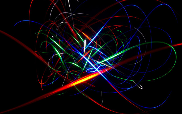 Colorful light painting red blue free wallpaper for desktop - medium preview image