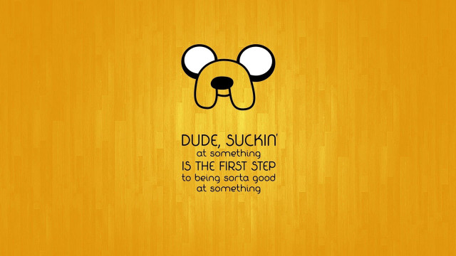 Yellow wall bear face quote free wallpaper for desktop - medium preview image