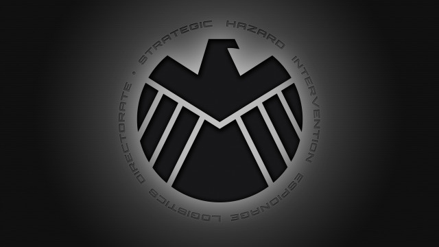 Black white silver eagle logo free wallpaper for desktop - medium preview image