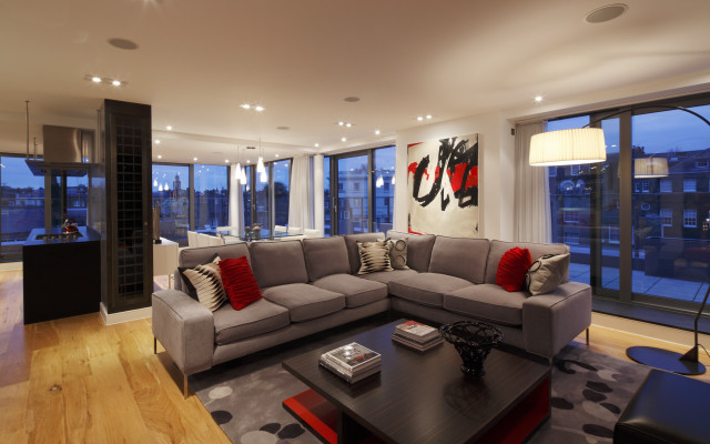 Living room couch table city #2 free wallpaper for desktop - medium preview image