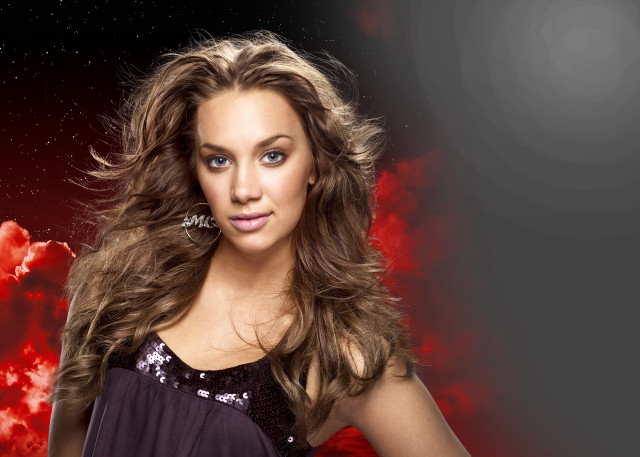 Woman longhair blackdress redclouds digitalpromotional free wallpaper for desktop - medium preview image