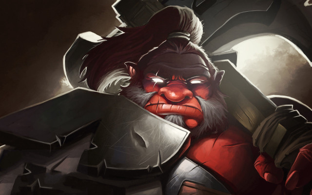 Bearded old man armor axe free wallpaper for desktop - medium preview image