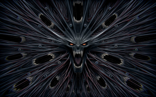 Demonic animal red eyes gothic free wallpaper for desktop - medium preview image