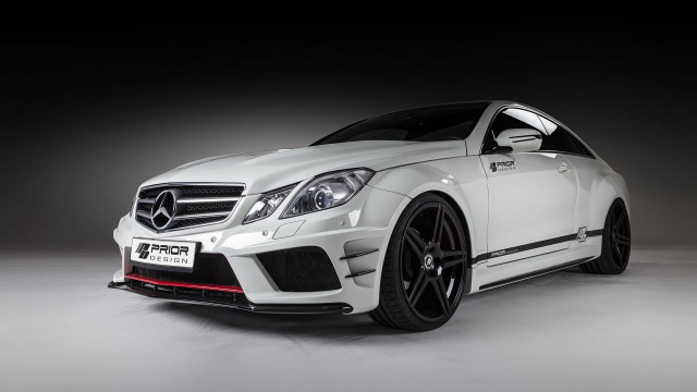 White mercedes digital rendering driving free wallpaper for desktop - medium preview image