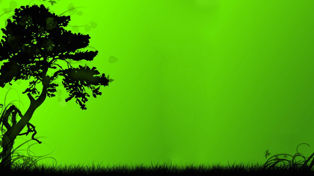 Tree green background bird grass free wallpaper for desktop - medium preview image