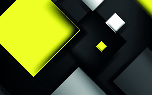 Black yellow abstract squares rectangles free wallpaper for desktop - medium preview image