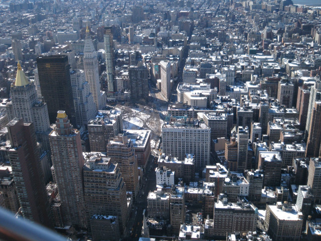 City skyline ashcan tilt shift free wallpaper for desktop - medium preview image