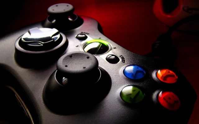 Controller side buttons red background free wallpaper for desktop - medium preview image