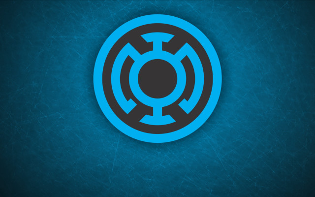 Blue black circular icon night free wallpaper for desktop - medium preview image