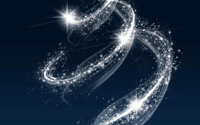Sparkling letter s blue stars #2 free wallpaper for desktop - medium preview image